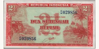 2 1/2 rupiah 1953