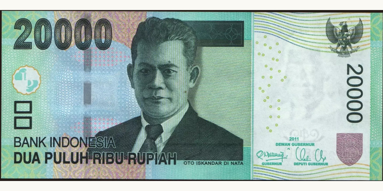 20000 rupiah Indonesia 2011 — Front side