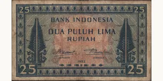 25 rupiah 1952