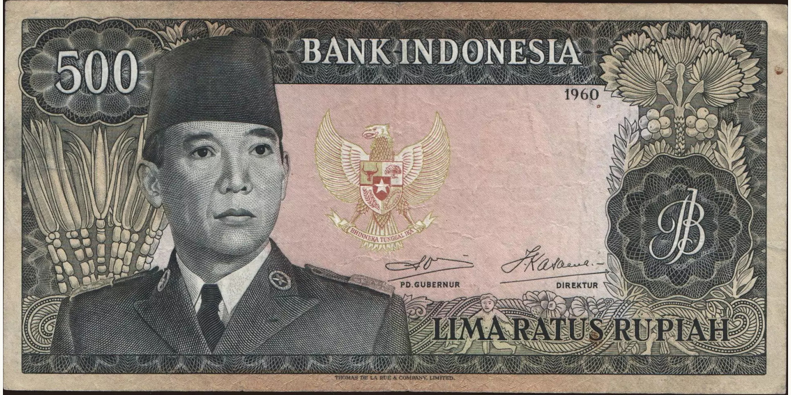 500 rupiah 1960