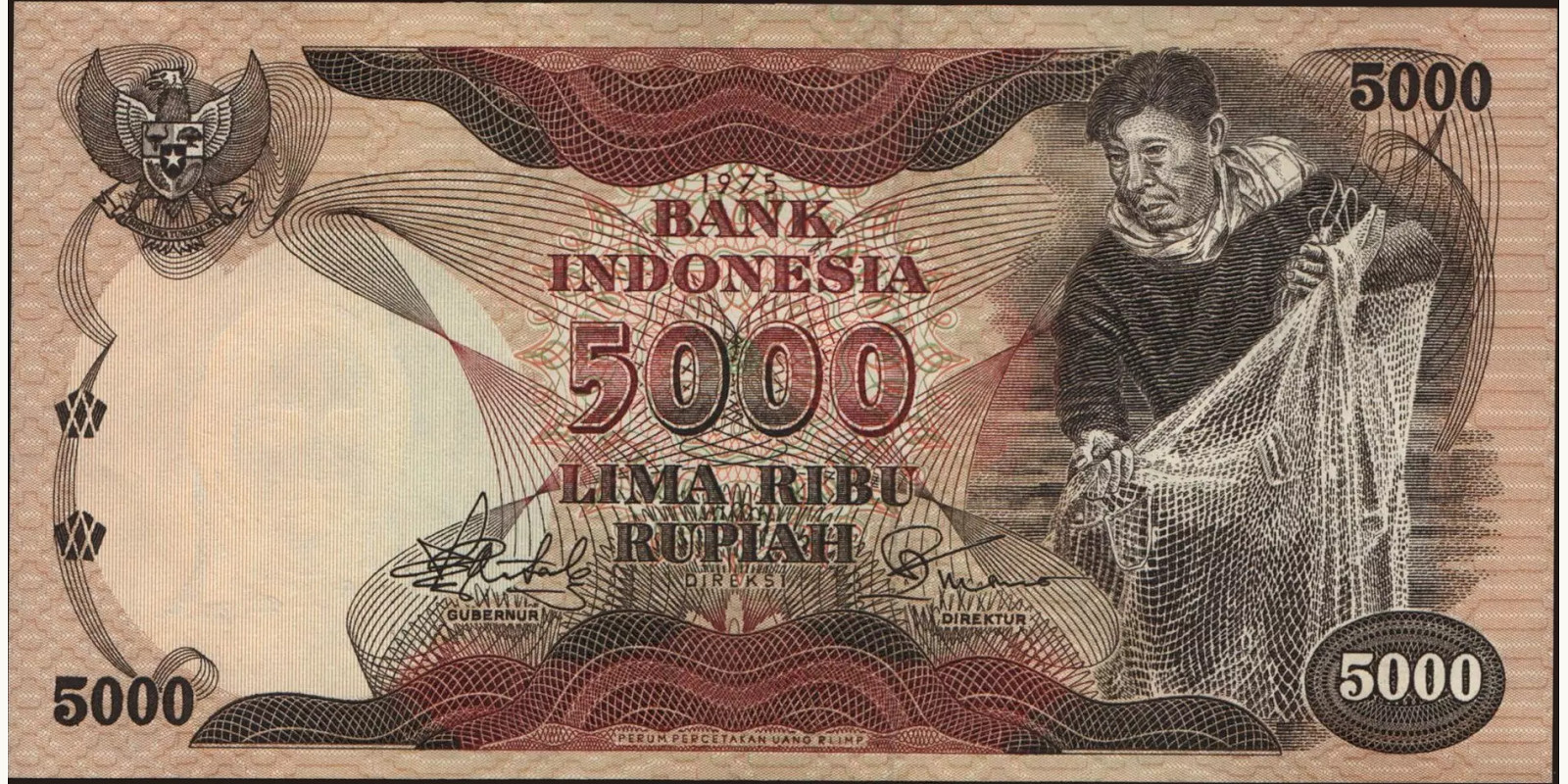 5000 rupiah 1975