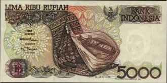 5000 rupiah 1992