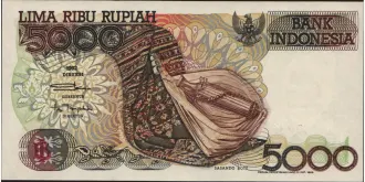 5000 rupiah 1998