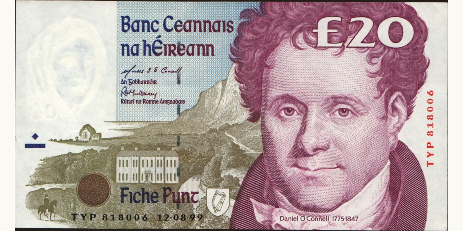 20 pounds Ireland 1999 — Front side