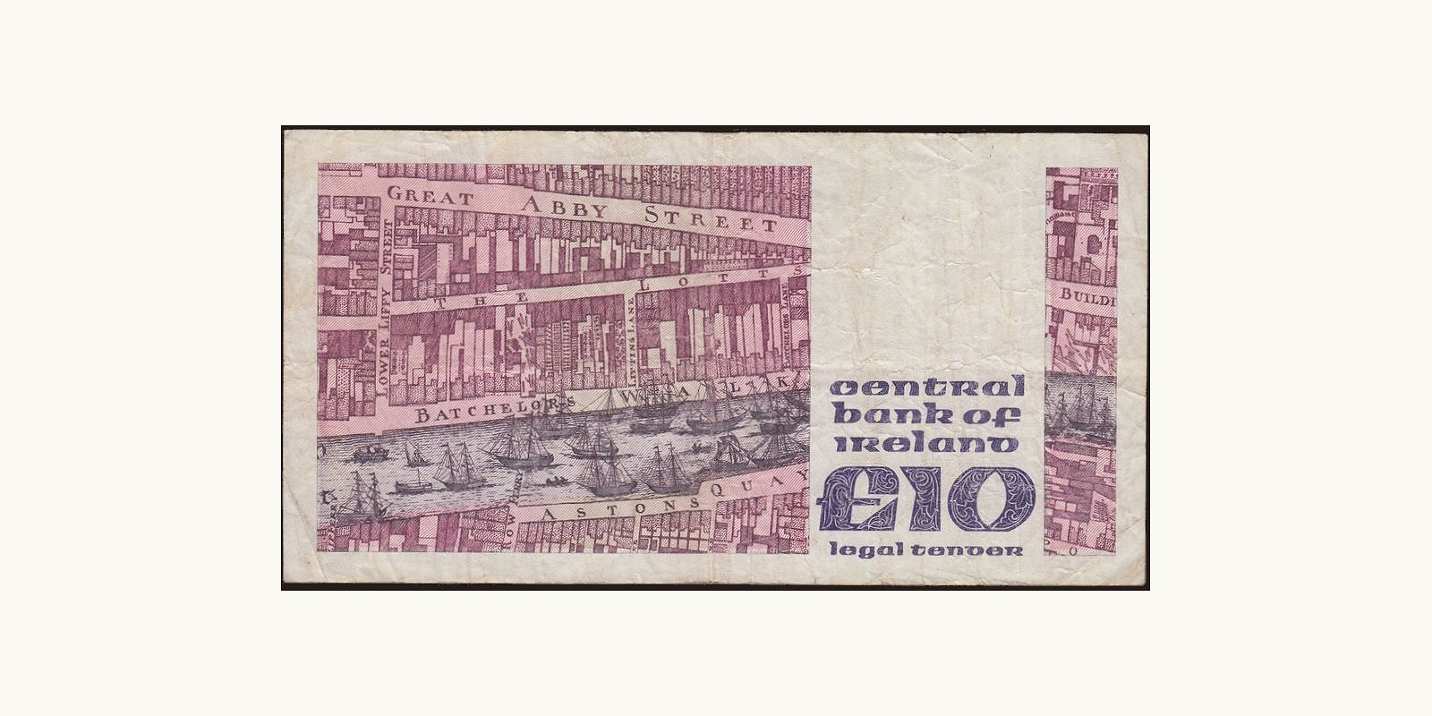10 pounds Ireland 1979 — Back side