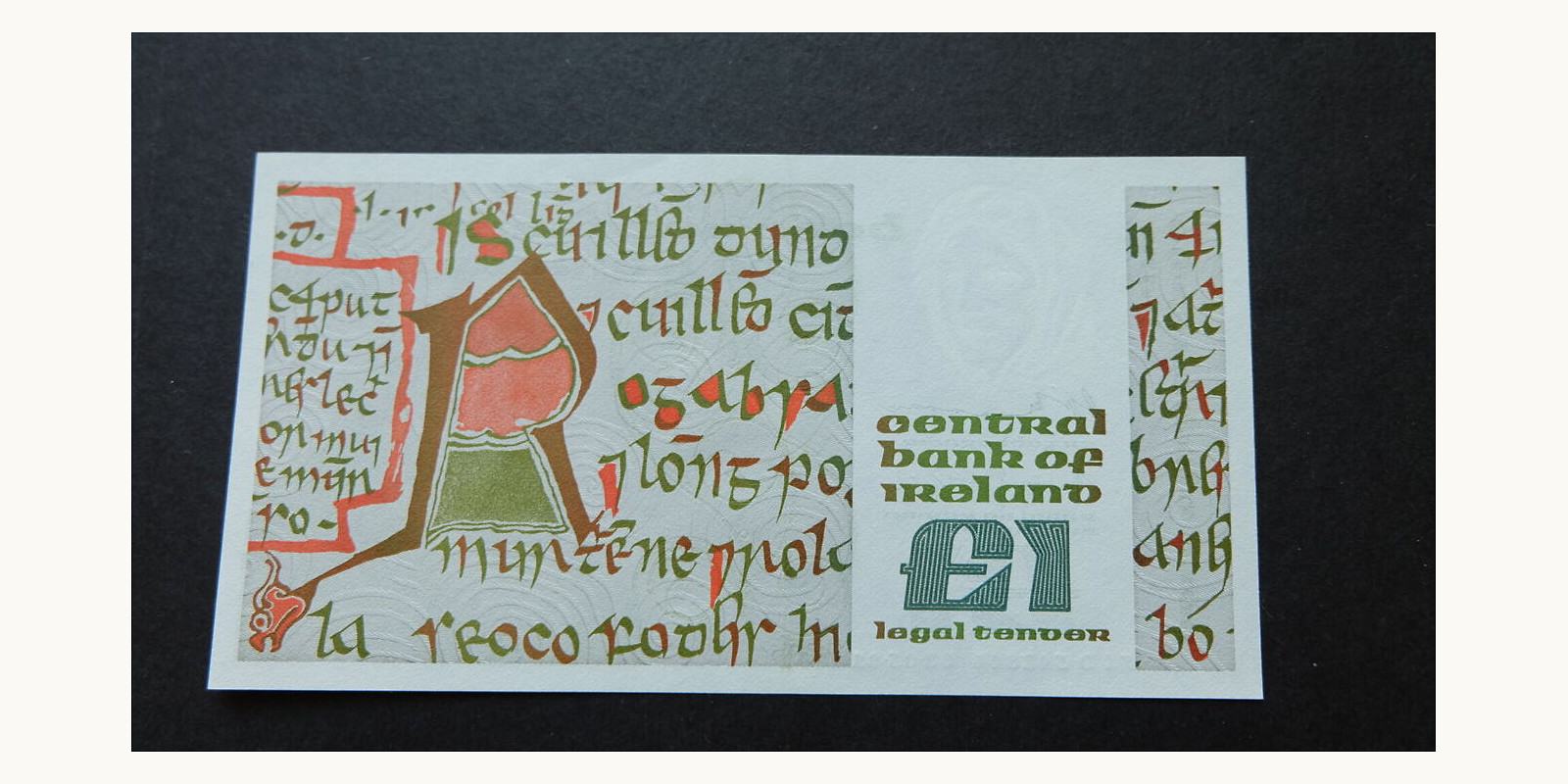 1 pound Ireland 1981 — Back side