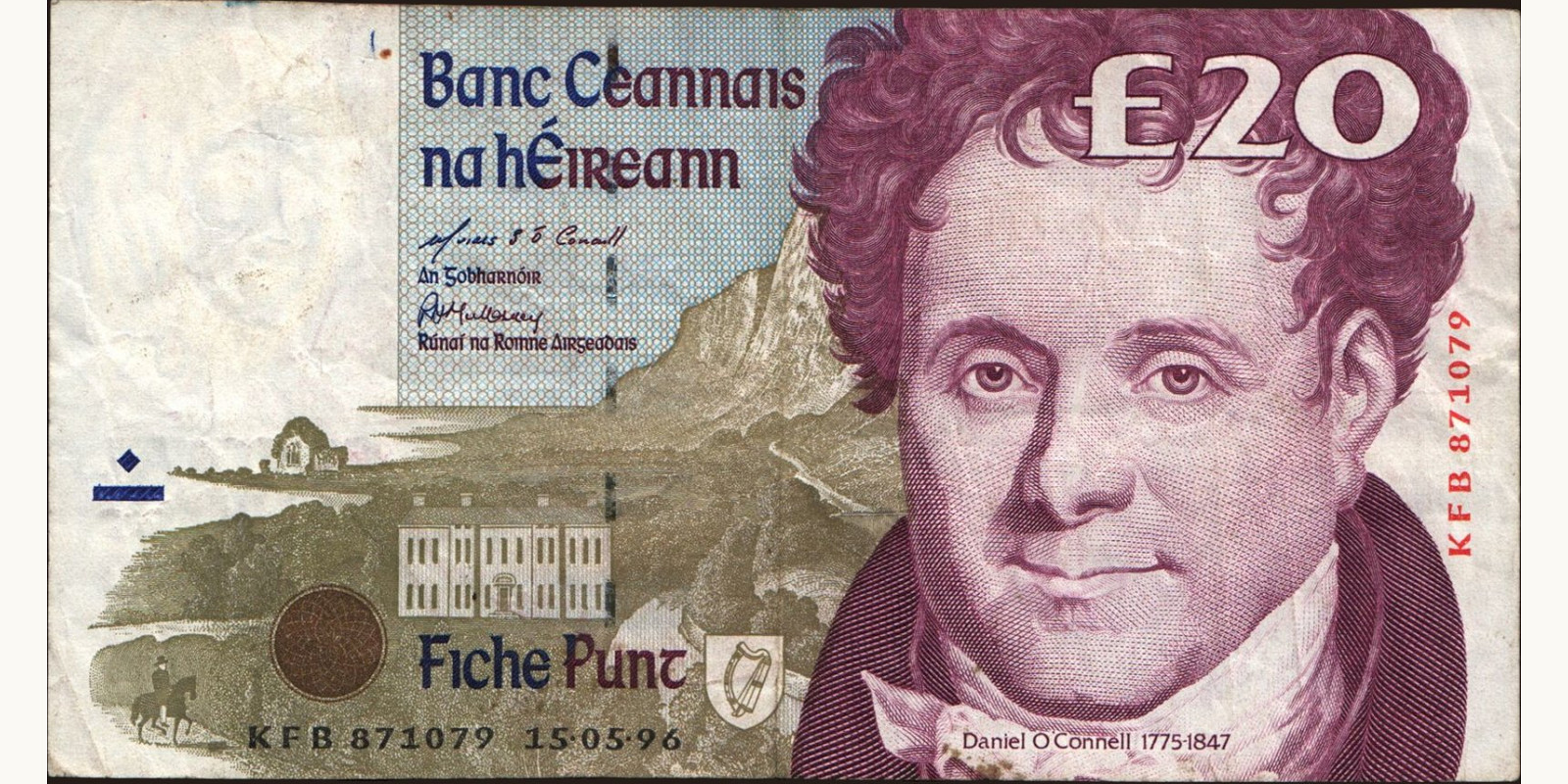 20 pounds Ireland 1996 — Front side