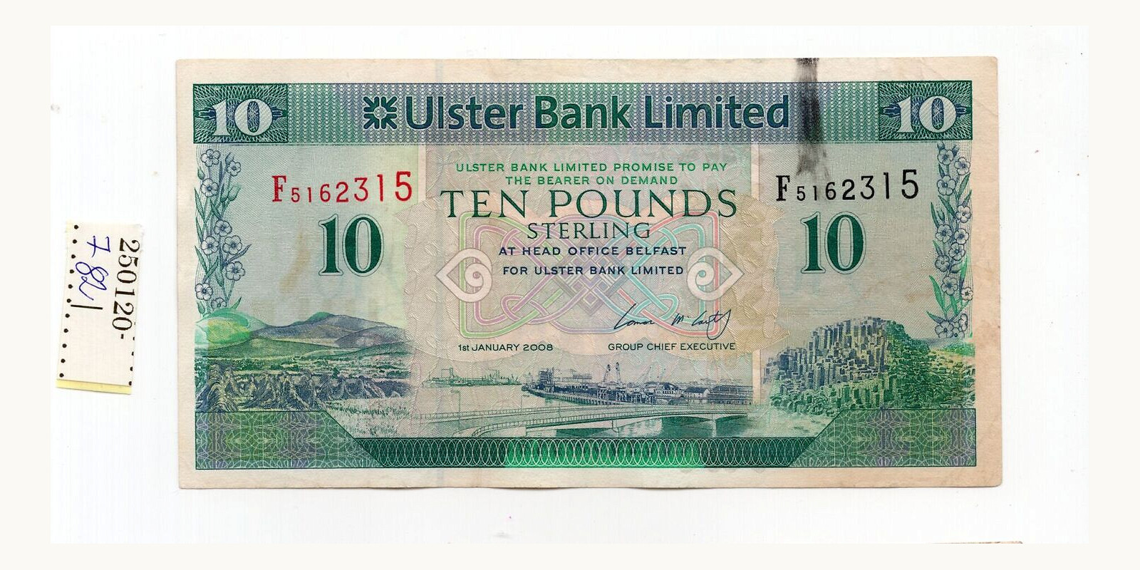 10 pounds Ireland 2008 — Front side