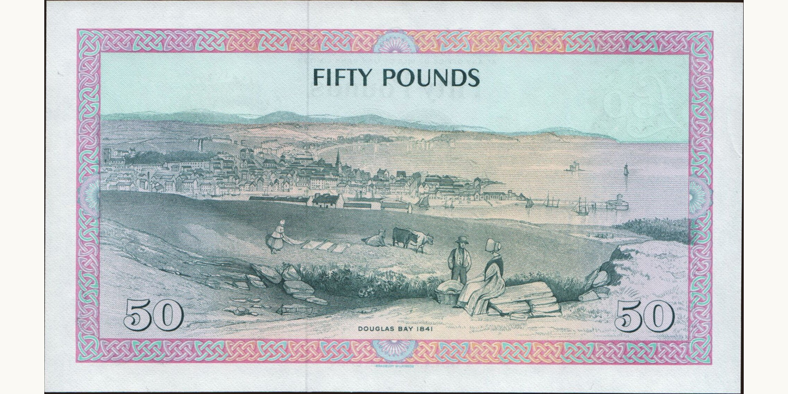 50 pounds Isle of Man 1983 — Back side