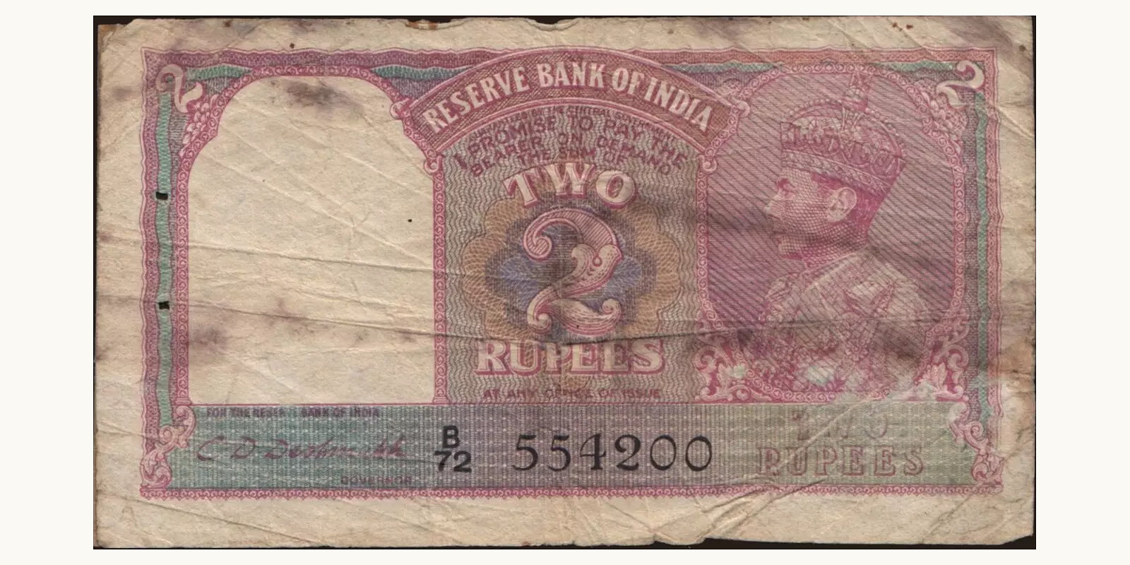 2 rupees 1943