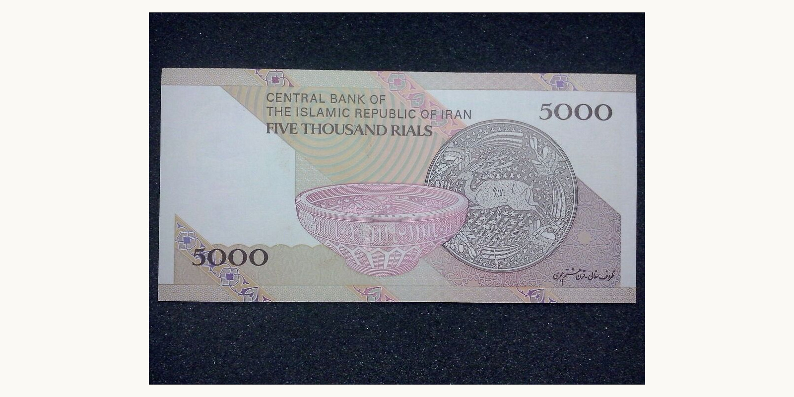 5000 rials Иран 2013 — Оборотная сторона