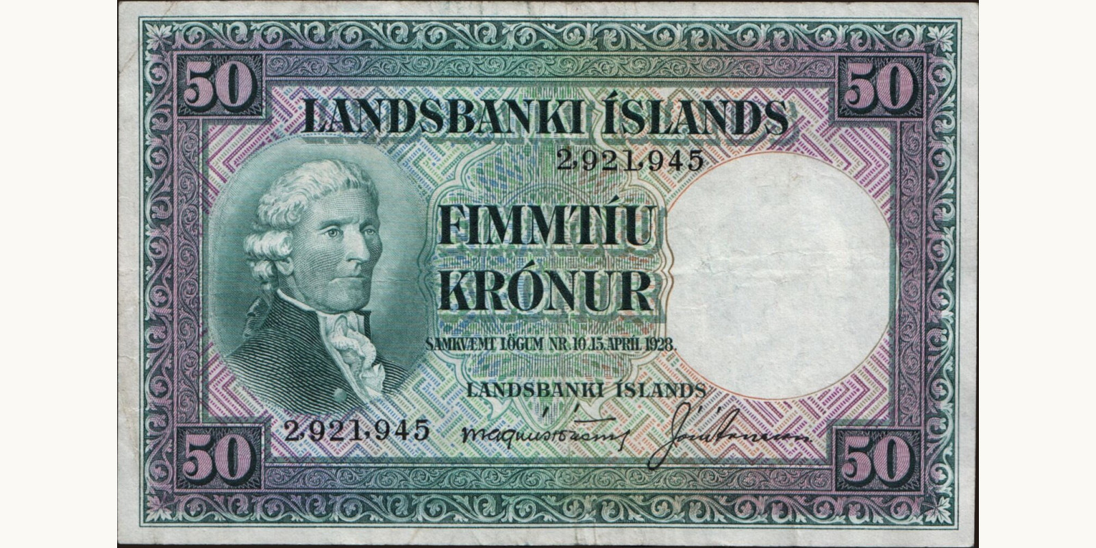 50 kronur 1928
