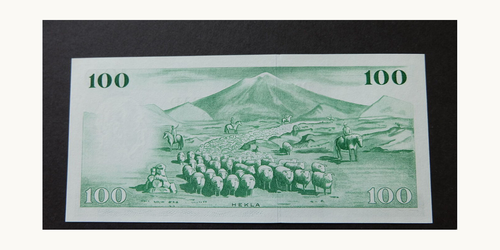 100 kronur Исландия 1957 — Оборотная сторона