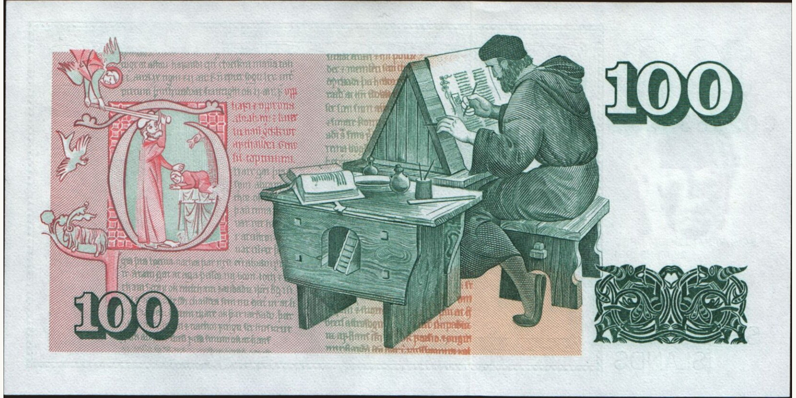 100 kronur Исландия 1961 — Оборотная сторона