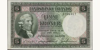 5 kronur 1928