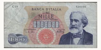 1000 lire 1965