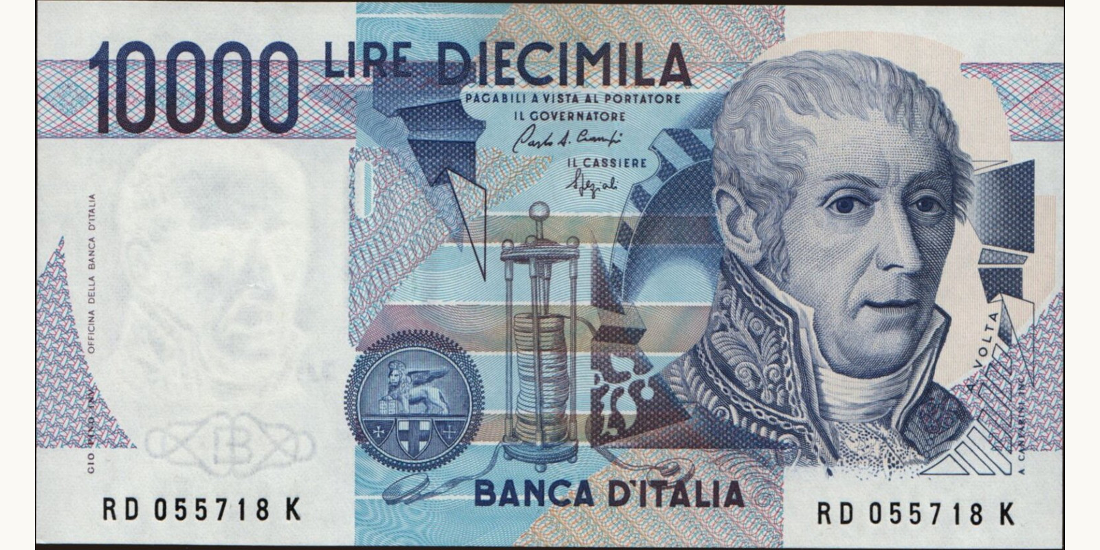 10000 lira 1989