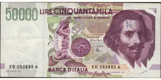 50000 lira 1997
