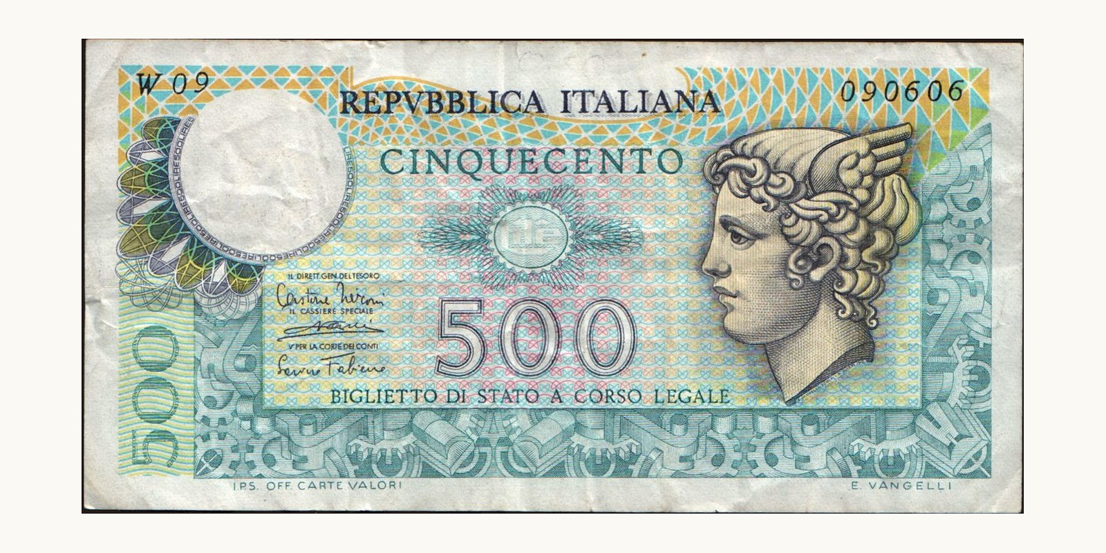 500 lira Italy 1979 — Front side