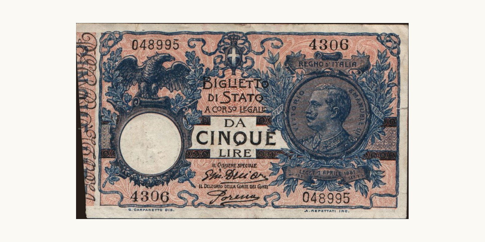 5 lira 1917