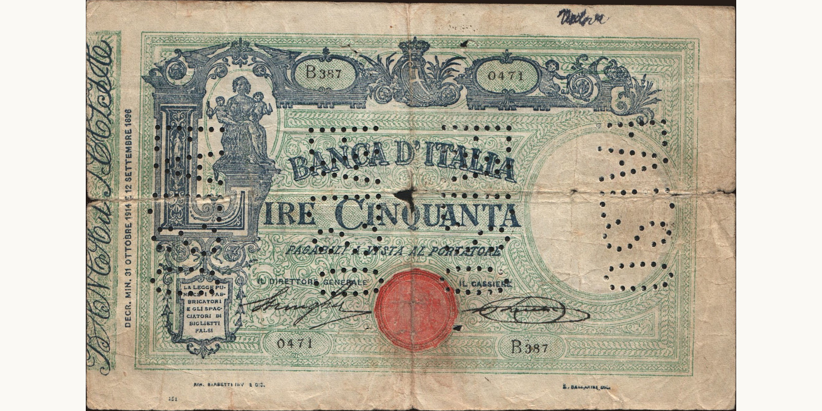50 lira 1914