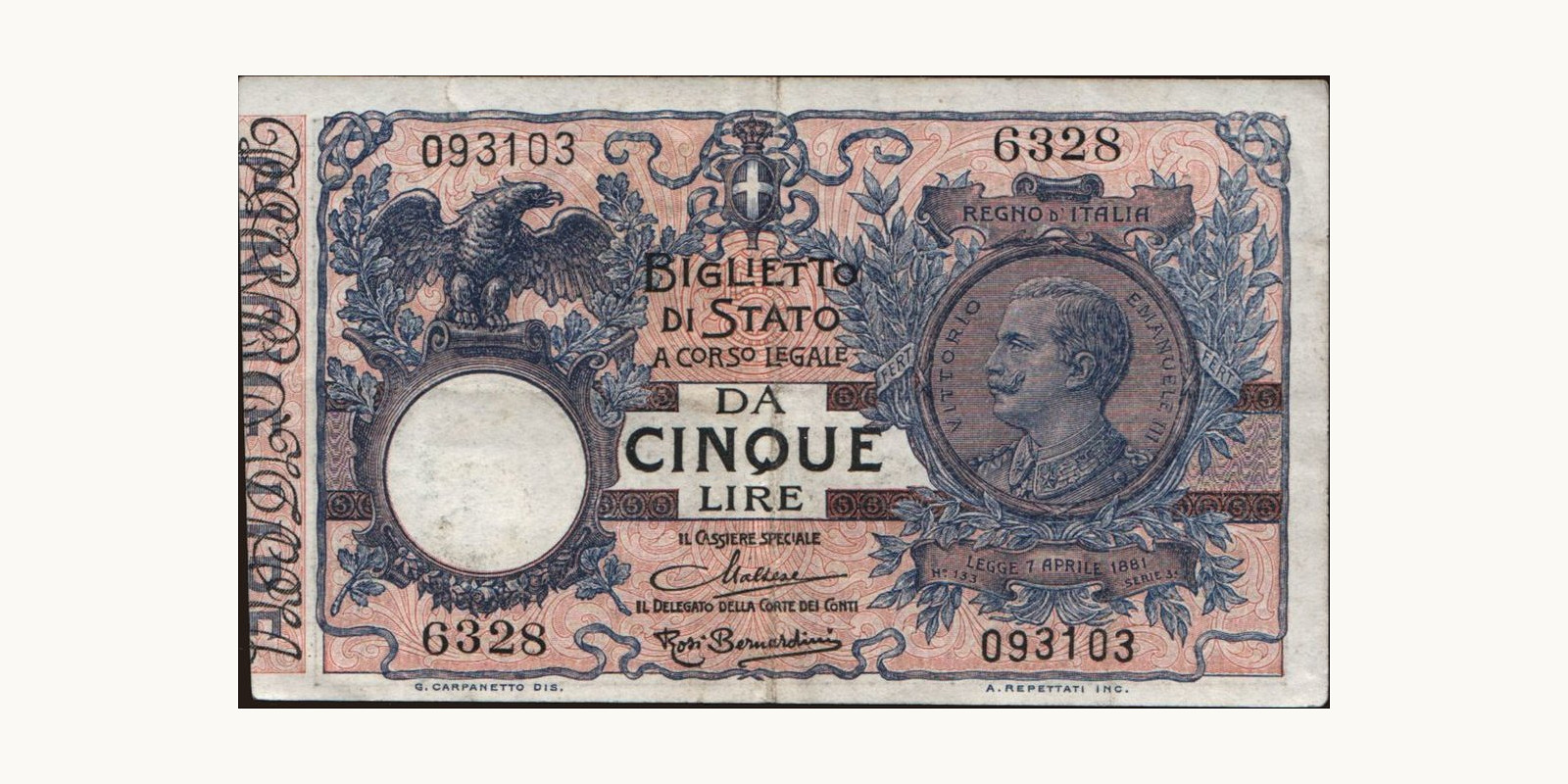 5 lira 1924