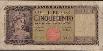 500 lira 1948