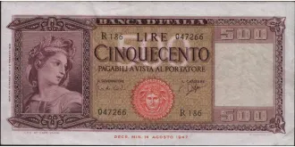 500 lira 1961