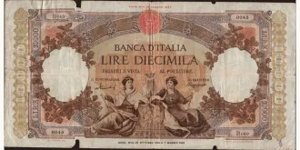 10000 lira 1953