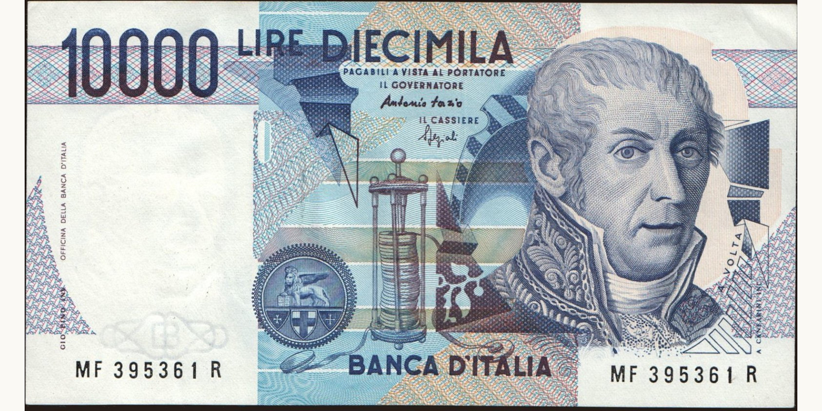 10000 lira Italy 1994 — Front side