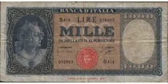 1000 lira 1961