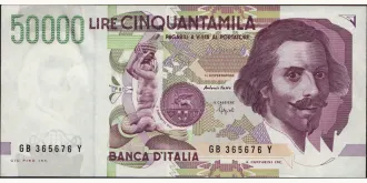 50000 lira 1992