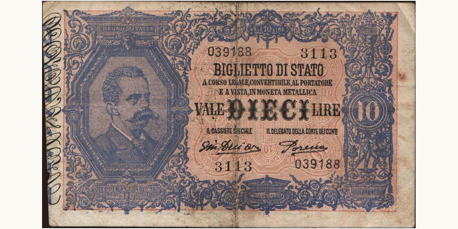 10 lira 1917