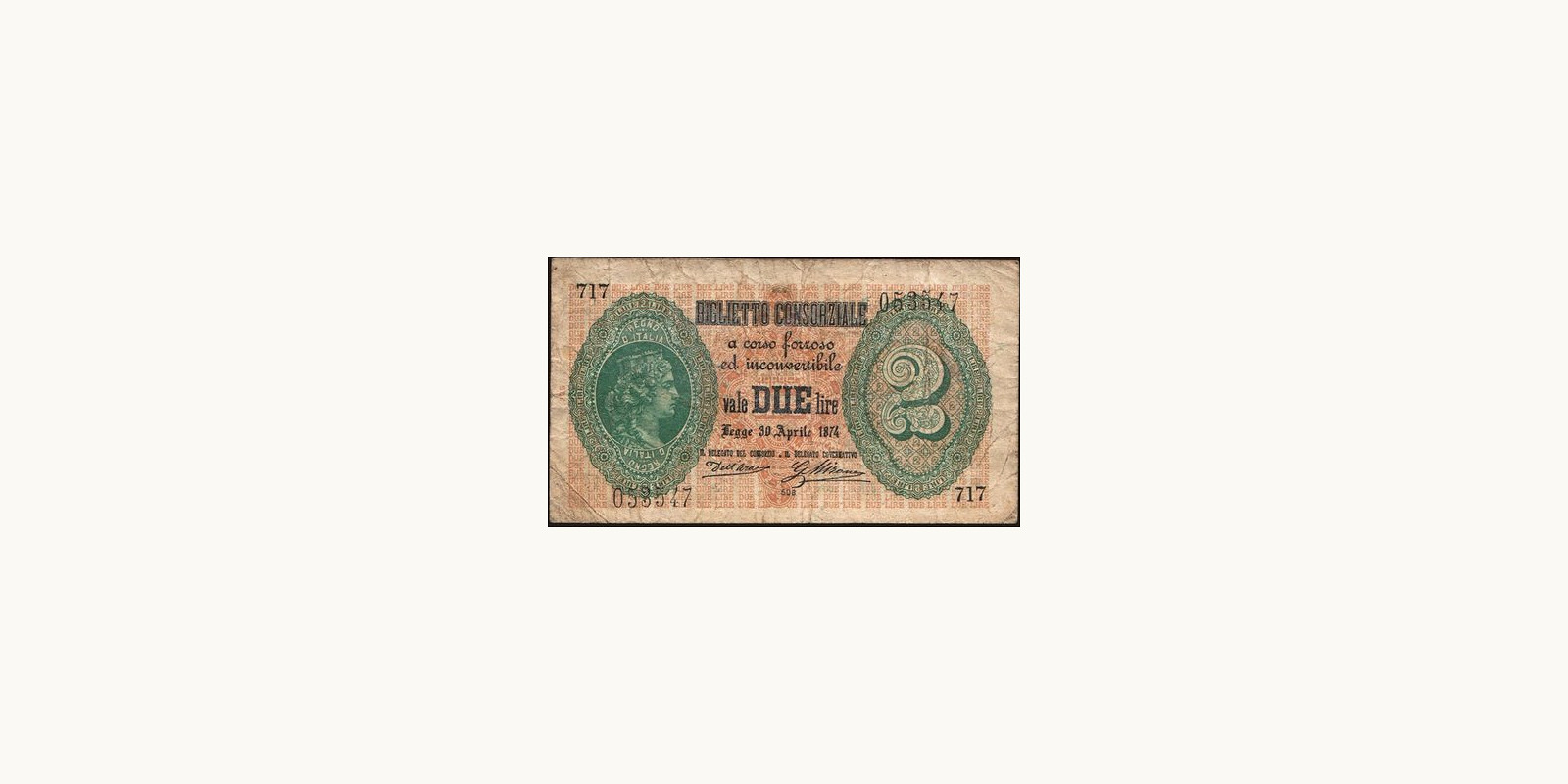 2 lira 1874