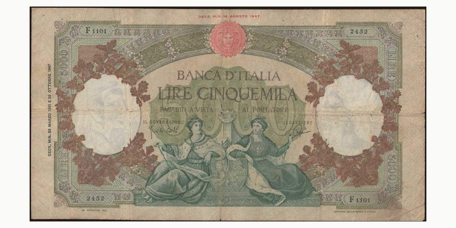 5000 lira 1961