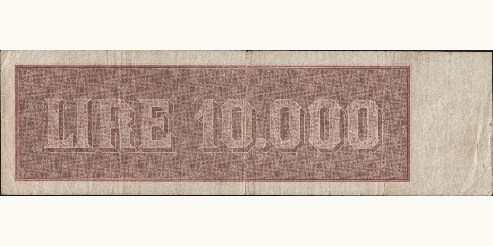 10000 lira Italy 1947 — Back side