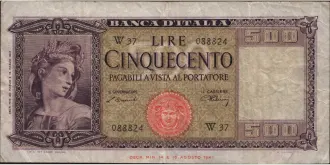 500 lire 1947