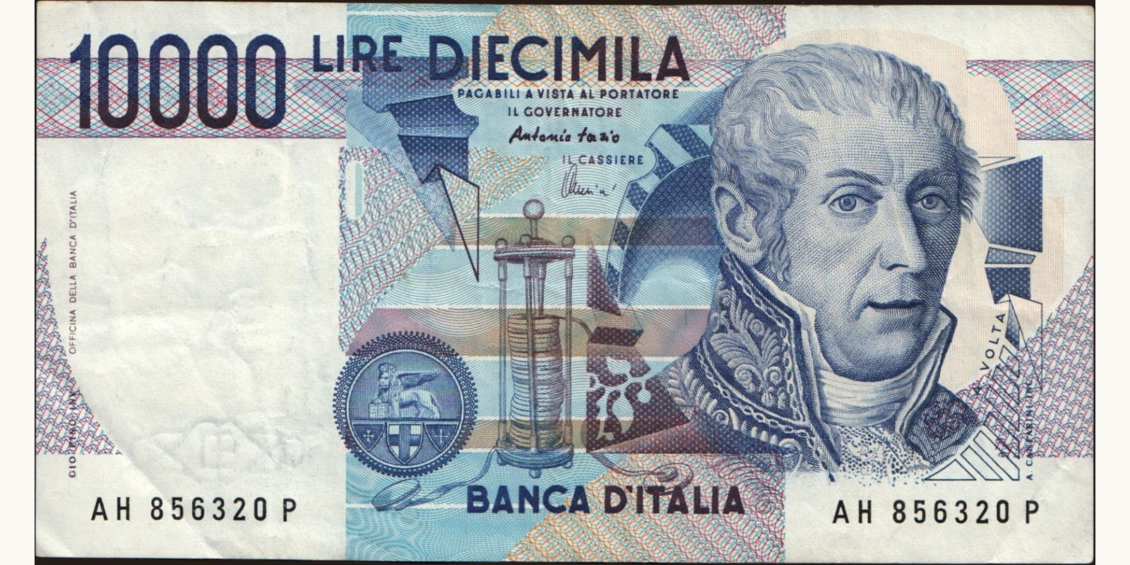 10000 lira Italy 1997 — Front side