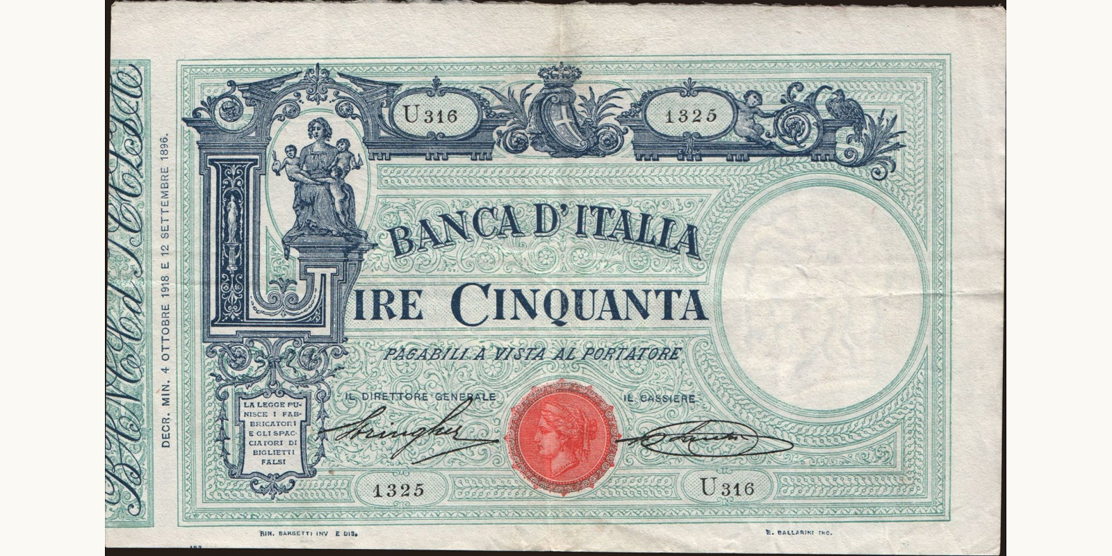 50 lira 1918