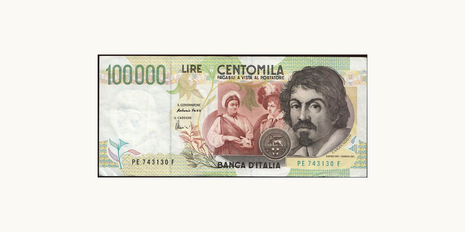 100000 lira Italy 1998 — Front side