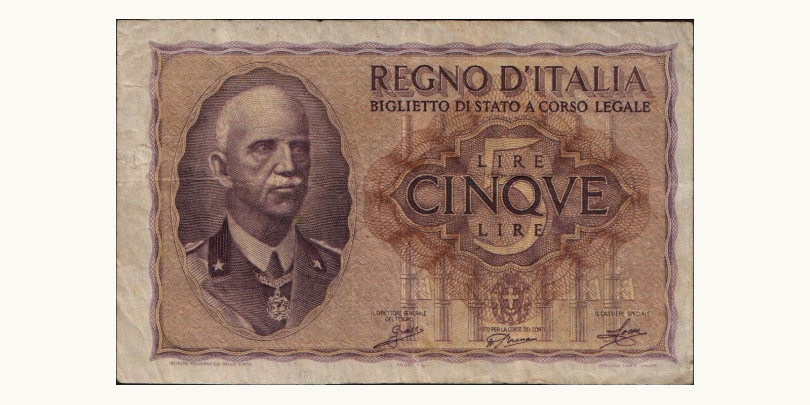 5 lira 1940