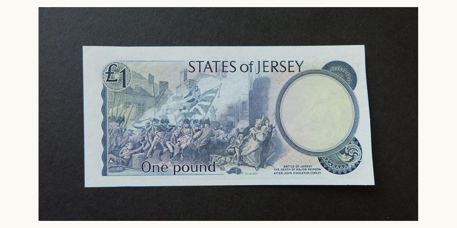 1 pound Джерси 1976 — Оборотная сторона