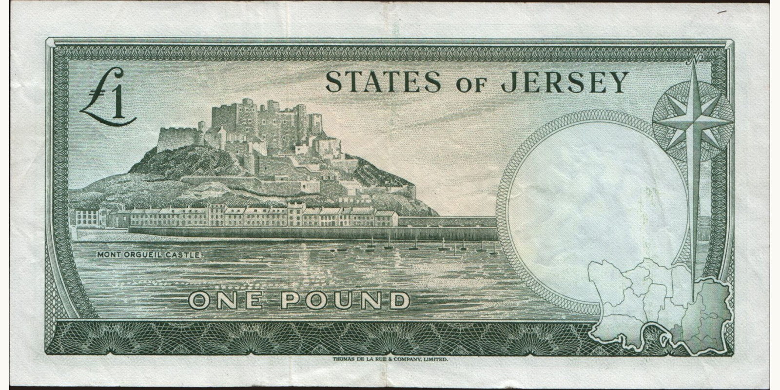 1 pounds Jersey 1963 — Back side