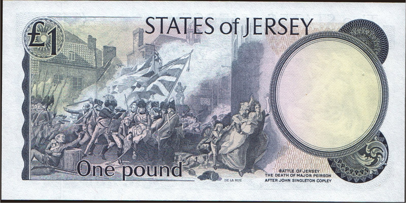 1 pounds Jersey 1983 — Back side