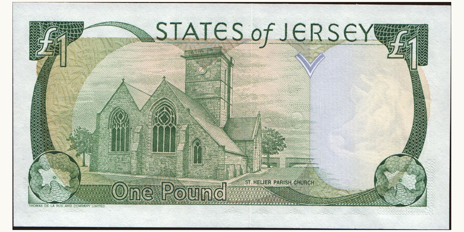 1 pounds Jersey 1989 — Back side