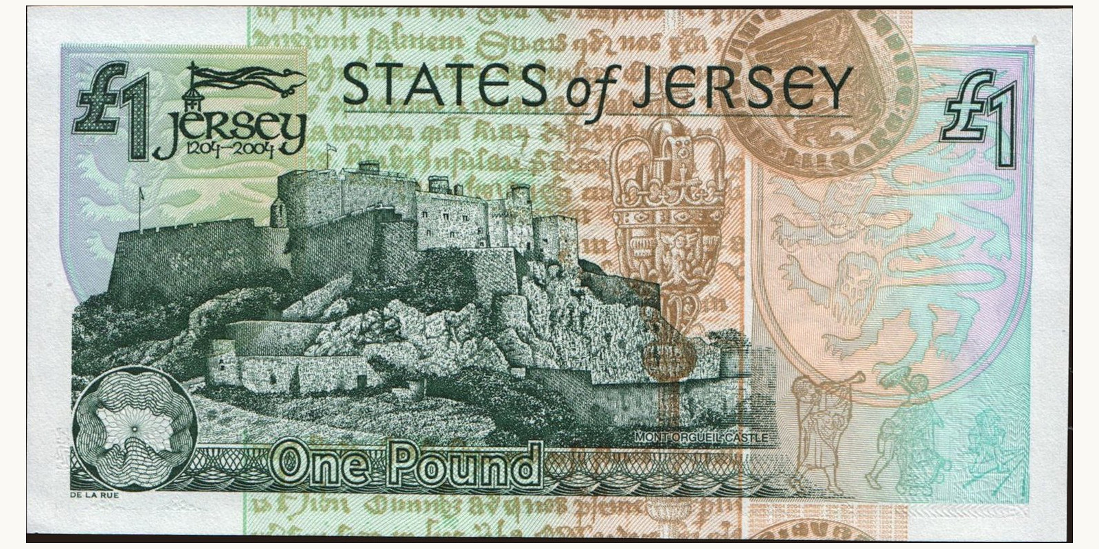 1 pounds Jersey 2004 — Back side