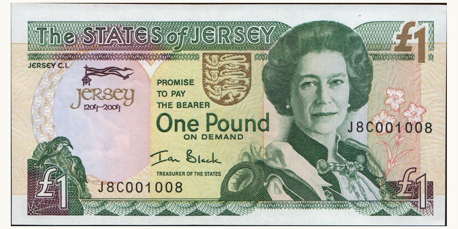 1 pounds Jersey 2004 — Front side