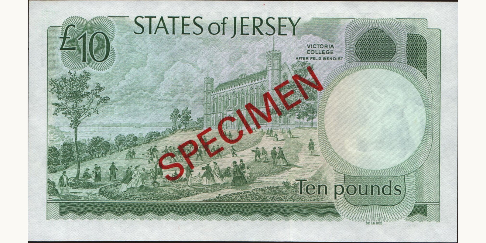 10 pounds Джерси 1976 — Оборотная сторона