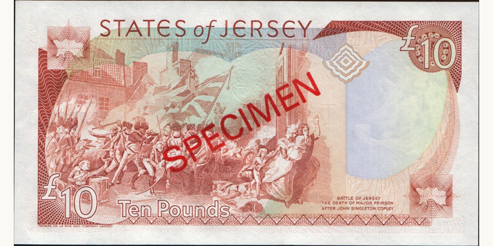 10 pounds Джерси 1989 — Оборотная сторона