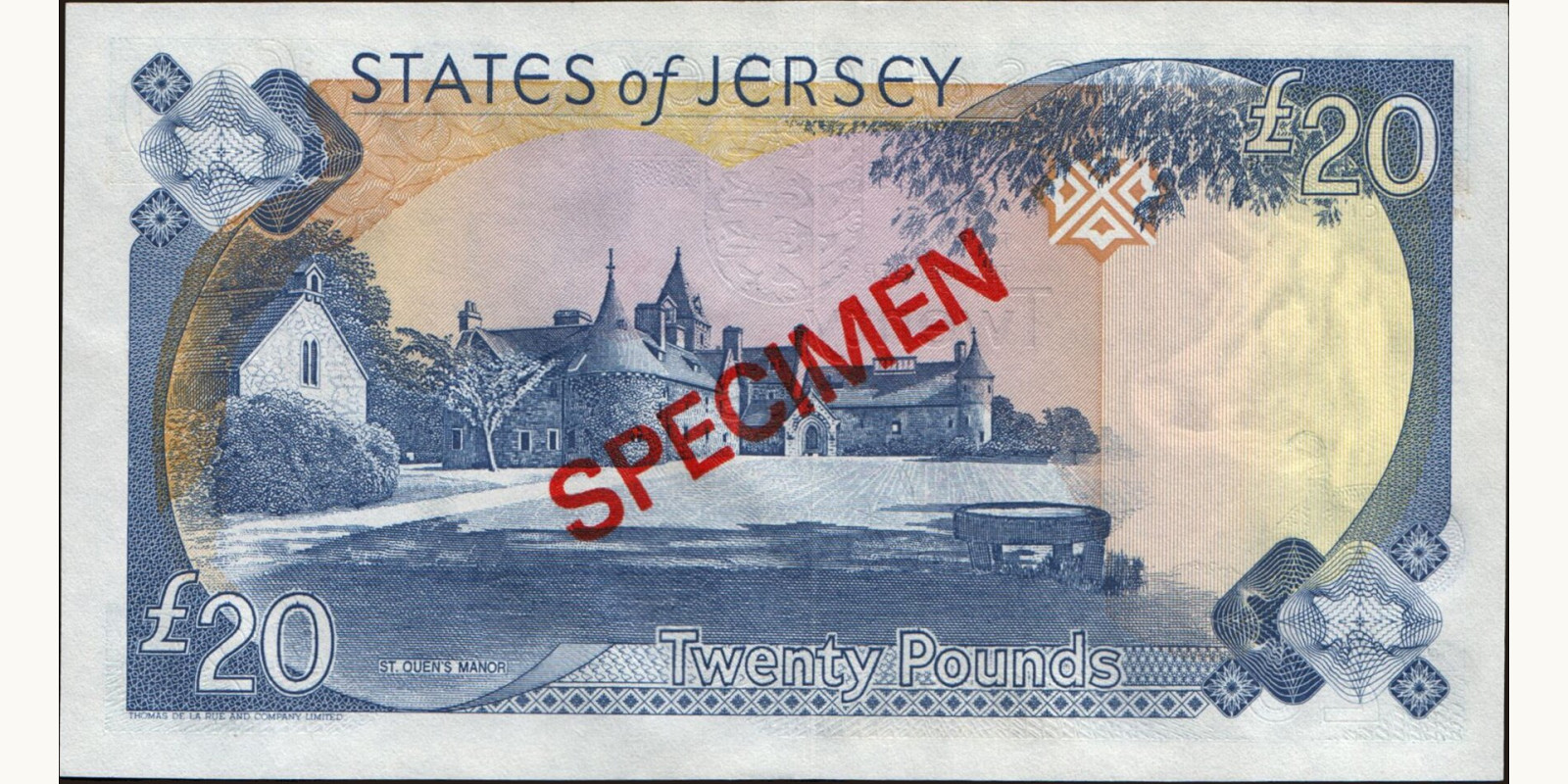 20 pounds Jersey 1989 — Back side